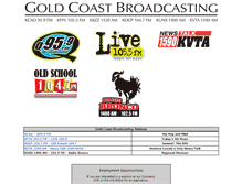 Tablet Screenshot of goldcoastbroadcasting.com